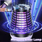 Lampada antizanzare 2 in 1, acchiappa-mosche elettrico ricaricabile tramite USB