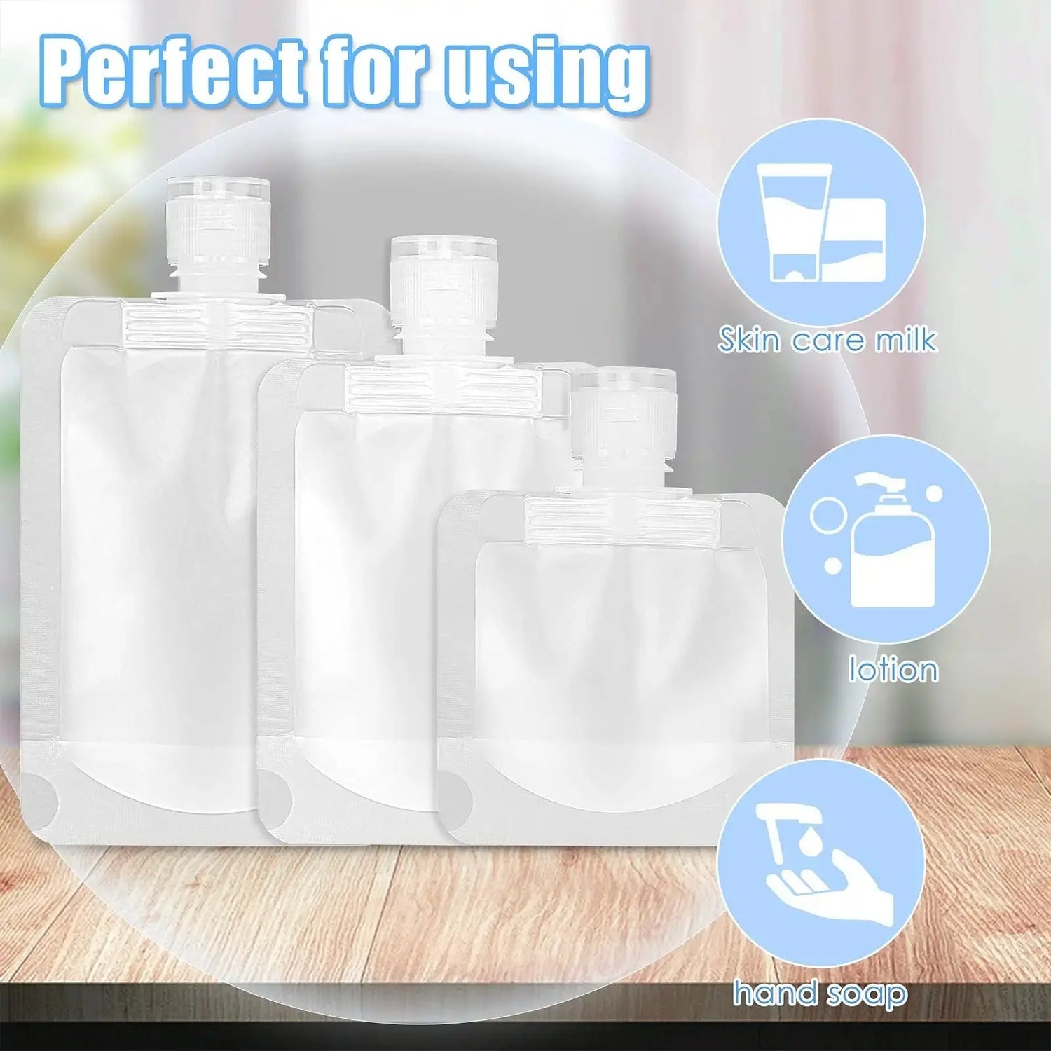 Transparent Travel Portable Fluid Makeup Packing Bag Sub-packing Storage Bag - HASHTAG