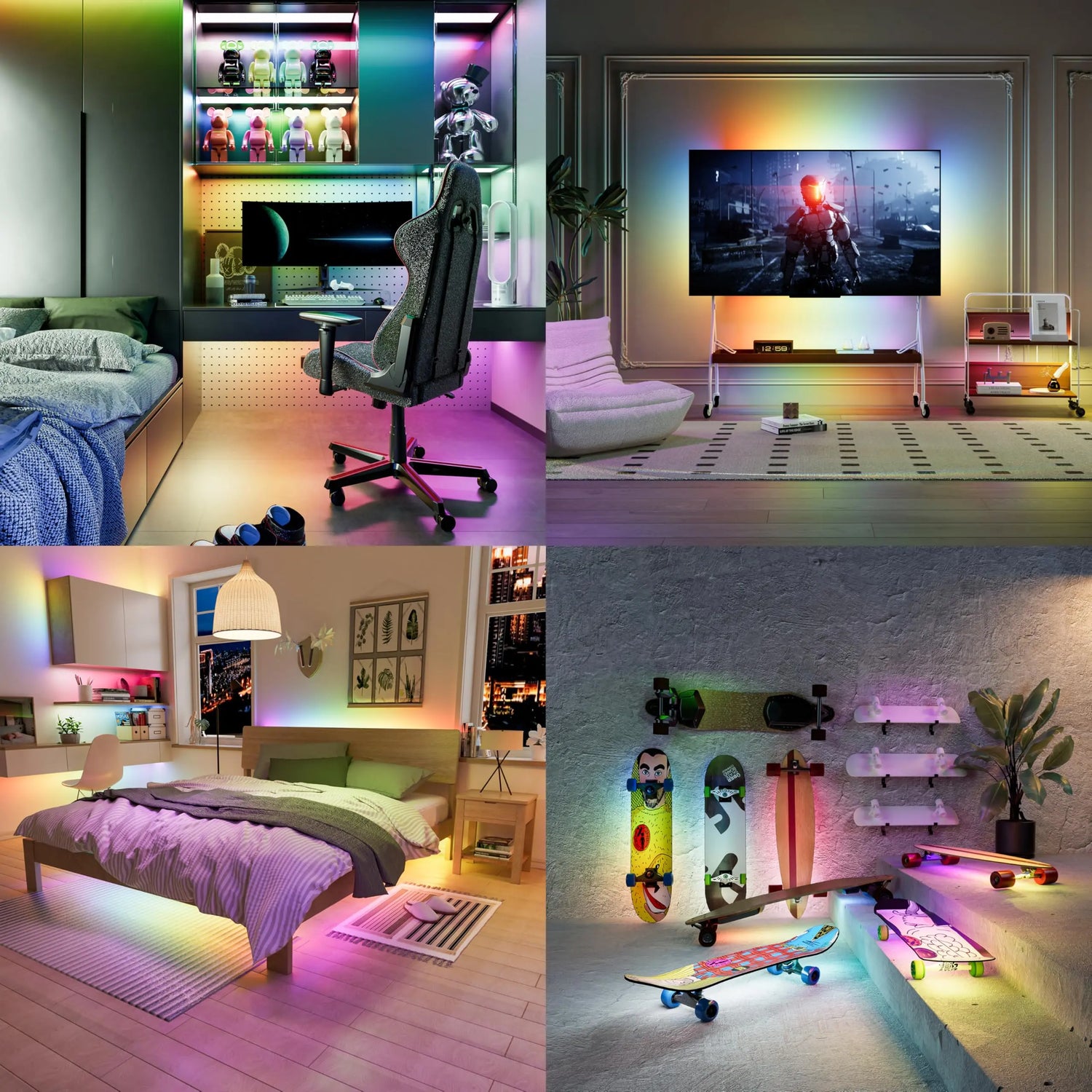 Striscia LED COB USB RGB 5 V 1M con BT - My Hashtag Shop