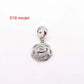 14K Gold Copper Plating Large Hole Spacer Bead Pendant Charms Liebe - Making Life Easier