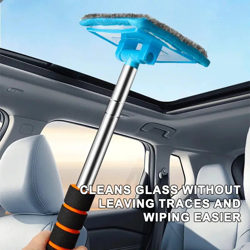SEAMETAL Car Front Windshield Defogging Brush Telescopic Long handle Car Household Glass Clean Brushes Dust Remover Tool - HASHTAG