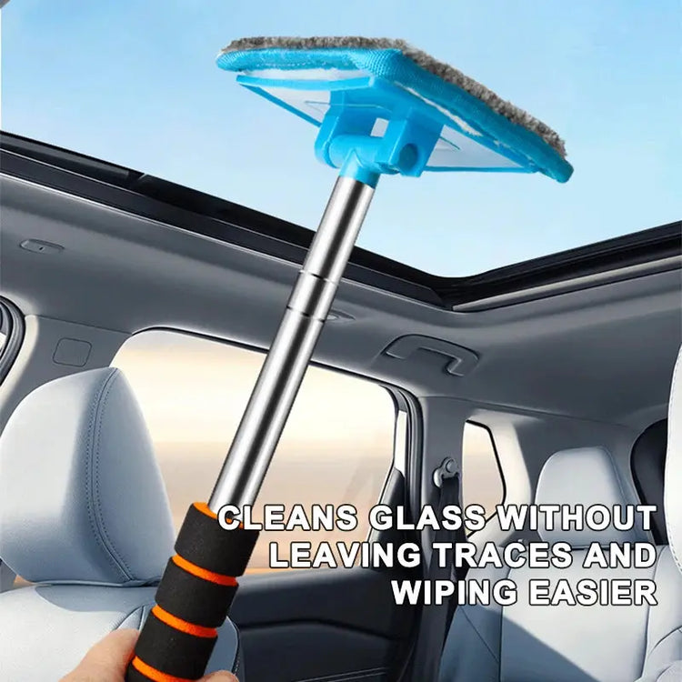 SEAMETAL Car Front Windshield Defogging Brush Telescopic Long handle Car Household Glass Clean Brushes Dust Remover Tool - HASHTAG