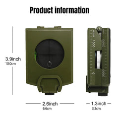[Accurate Military Compass For Hiking] Multifunctional Luminous Dial Waterproof Anti-fog Accurate Military Compass For Hiking Camp HASHTAG