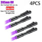 UV Flashlight 395nm Ultraviolet Torch With Pen Clip Portable AAA Batteries Used Violet Light Pet Urine Scorpion Detector UV Lamp HASHTAG