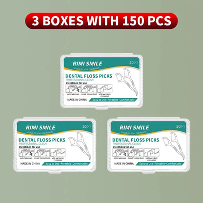 1/2/5/10 Box Portable Disposable Dental Floss Plastic Toothpick High-tension Dental Floss Stick Dental Floss Box ﻿Oral Care - HASHTAG