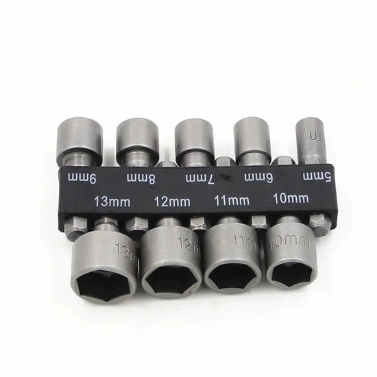 9/14PCS Hexagon Nut Driver Drill Bit Socket Screwdriver Wrench Set Drill Bit Adapter for Electric Screwdriver Handle Tool - HASHTAG