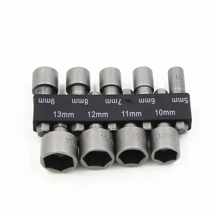 9/14PCS Hexagon Nut Driver Drill Bit Socket Screwdriver Wrench Set Drill Bit Adapter for Electric Screwdriver Handle Tool - HASHTAG
