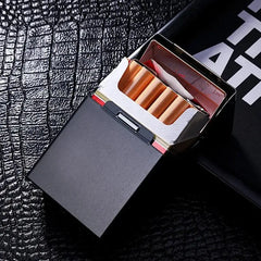 Metal Cigarette Case Box Cover Classic Men's Tobacco Cigarettes Box Case Holder Hard Cigarettes Tobacco Box Case Cover HASHTAG BAR TABACCHI