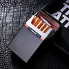 Metal Cigarette Case Box Cover Classic Men's Tobacco Cigarettes Box Case Holder Hard Cigarettes Tobacco Box Case Cover HASHTAG BAR TABACCHI