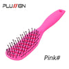 Styling Curly Hair Brush Salon Massager Comb Brush Detangling Drying Brush Anti Static Curved Vent Brush Scalp Massage Comb HASHTAG