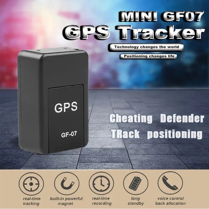Vehicle GPS Locator GF07 Car GPS Tracker Strong Magnetic Real-time GPS Tracking Device Anti-lost Alarm GPS Position APP HASHTAG
