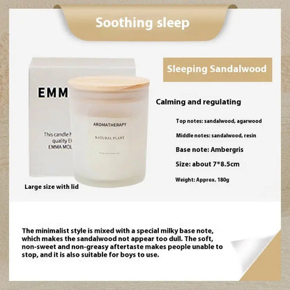 Scented Candles FIne Glass Jar Sealed With Wooden Lid Liebe - Making Life Easier