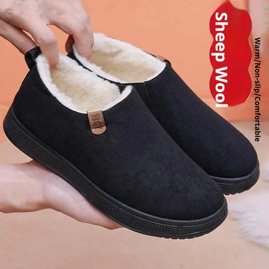 Fleece-lined Merino Wool Slip-on Snow Boots With Anti-slip Soles AliExpress