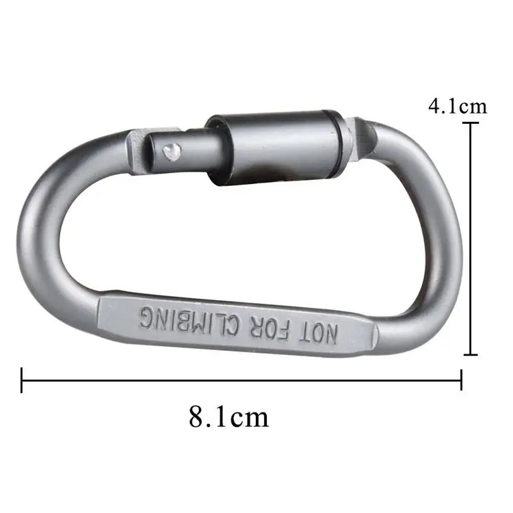 4-6PCS Carabiner Set For Key Camping Survival EDC Outdoor Keychain Clip Alloy Aluminum Tactical Caribiner Hook Karabiners - HASHTAG