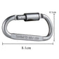 4-6PCS Carabiner Set For Key Camping Survival EDC Outdoor Keychain Clip Alloy Aluminum Tactical Caribiner Hook Karabiners - HASHTAG