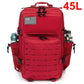 25L/45L Tactical Backpack for Men and Women Outdoor Survival Bug Out Bag Small School Rucksack Hking with Bottle Holder