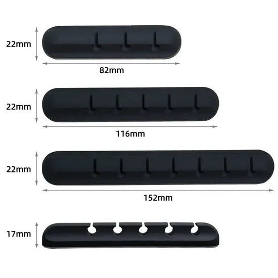 Cable Cord Wire Organizer Silicone USB Cable Winder Management Clips Self Adhesive for Mouse Keyboard Headset For iPhone Huawei 