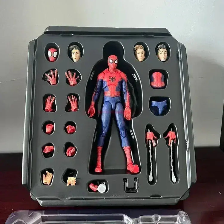 Spiderman Gwen Peter Action Figure Anime Spider-Verse Collection Sentinel Miles Morales Figures Children&