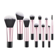 10 black mini Makeup brush Travel Portable Makeup Tool Makeup Puff - Palm Brush Professional Makeup tool set HASHTAG