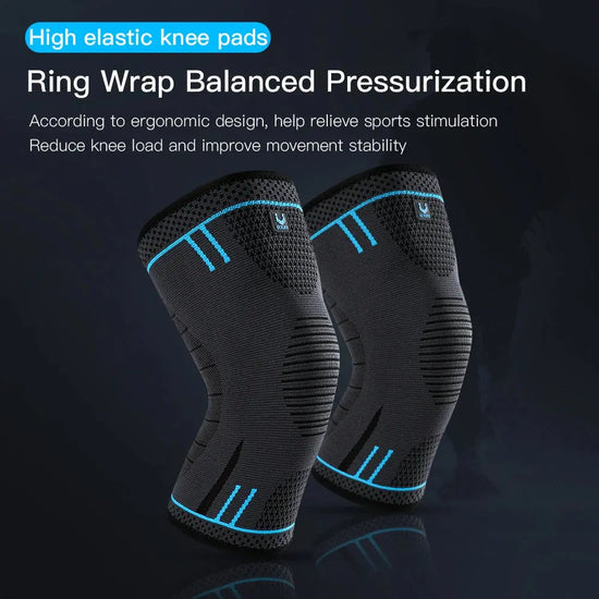 1 Pc Elastic Breathable Compression Knee Support Sleeve for Basketball Running Cycling