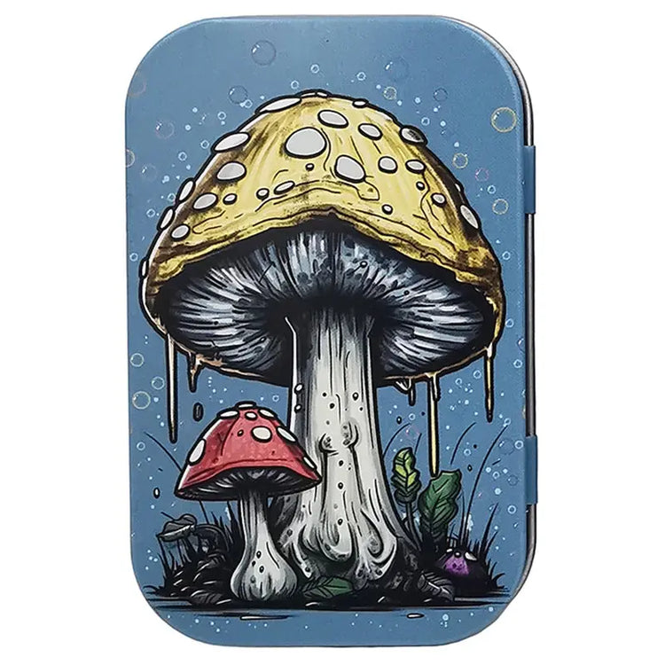 Flip Cap Cigarette Case Rectangle Container Tinplate Box Tobacco Storage Smoking Accessories Jewelry Candy Coin Key Organizer - HASHTAG