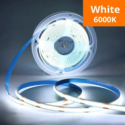LED COB Light Strip Touch Dimmer Flexible Diode Tape 5V USB Linear Indoor Lighting Lamp Room DIY TV Mirror Backlight Wall Decor 
