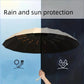12 Bone Black Glue Fully Automatic Umbrella With Thick And Durable Keel Three Fold Umbrella UV Resistant Folding Umbrella