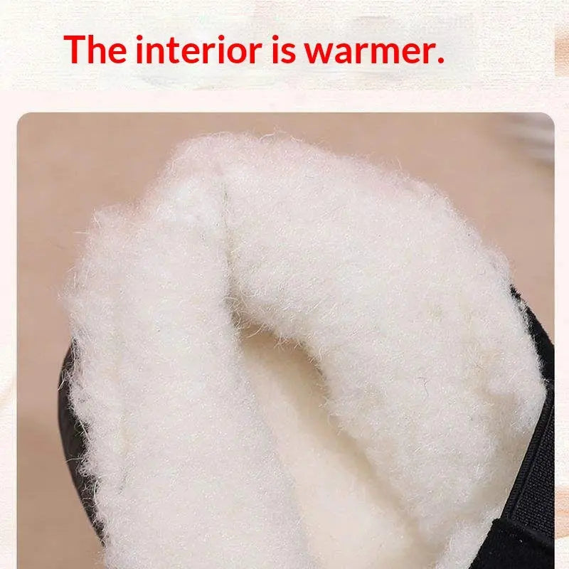 Fleece-lined Merino Wool Slip-on Snow Boots With Anti-slip Soles AliExpress