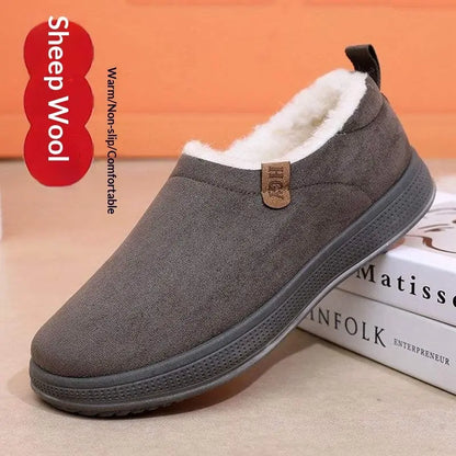 Fleece-lined Merino Wool Slip-on Snow Boots With Anti-slip Soles AliExpress