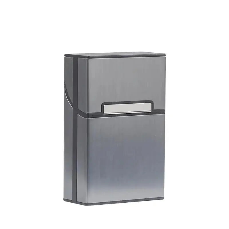 Multifunction Stainless Steel Cigarette Case PU Cigar Storage Box Tobacco Holder 1 PC Card Cases Smoking Accessories - HASHTAG