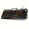 YINDIAO V2 Computer Wired Keyboard E-sports Gaming Typing Office Universal USB Plug-in Hair Light Keyboard Available For Windows System HASHTAG
