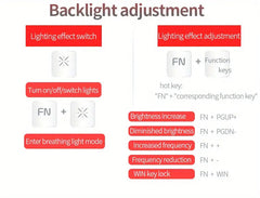 YINDIAO V2 Computer Wired Keyboard E-sports Gaming Typing Office Universal USB Plug-in Hair Light Keyboard Available For Windows System HASHTAG