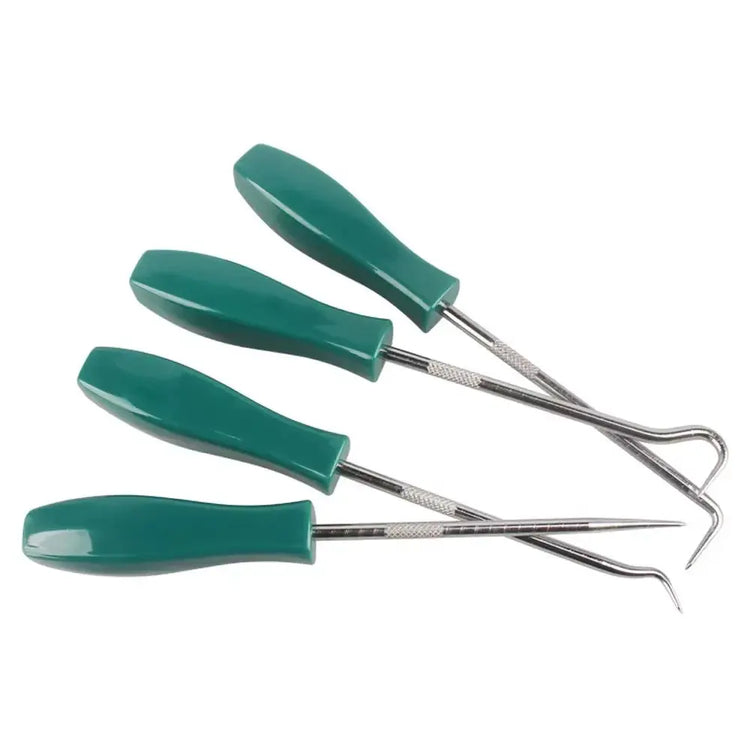 Hot Sale 4Pcs 135Mm Car Auto Vehicle Oil Seal Screwdrivers Set O-Ring Seal Gasket Puller Remover Pick Hooks Repair Tools for Car