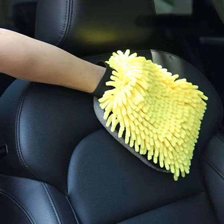 Car Wash Glove Coral Mitt Soft Anti-Scratch for Car Wash Multifunction Thick Cleaning Glove Car Wax Detailing Brush