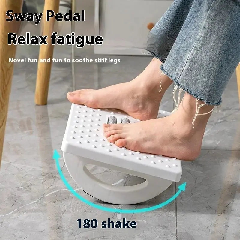 Portability Foot Rest Under Desk Footrest Ergonomic Foot Stool With Massage Rollers Foot Rest For Home Office HASHTAG