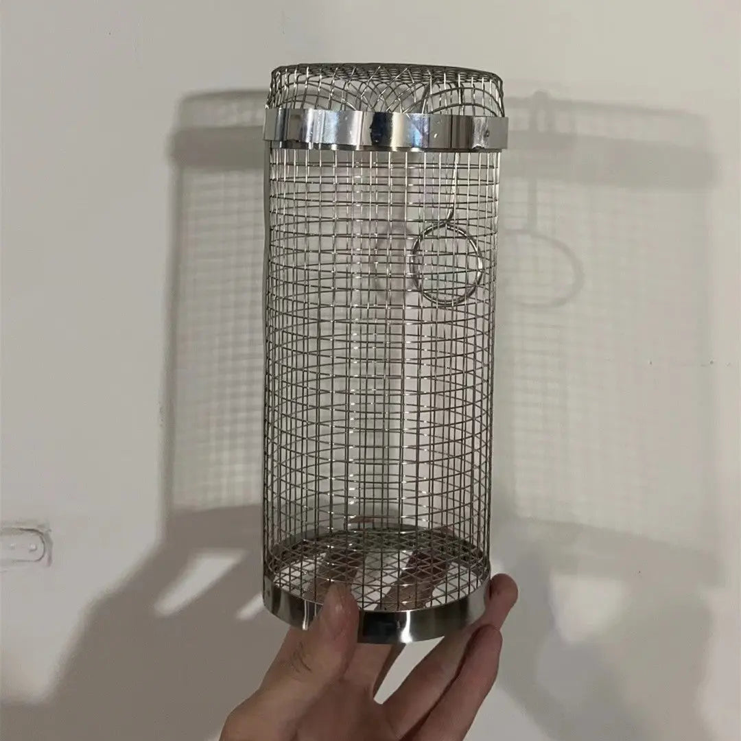 Rolling Grilling Basket Metal BBQ Barbecue Basket Netto Portable Outdoor Camping Barbecue Rack Cucina Gadgets AliExpress