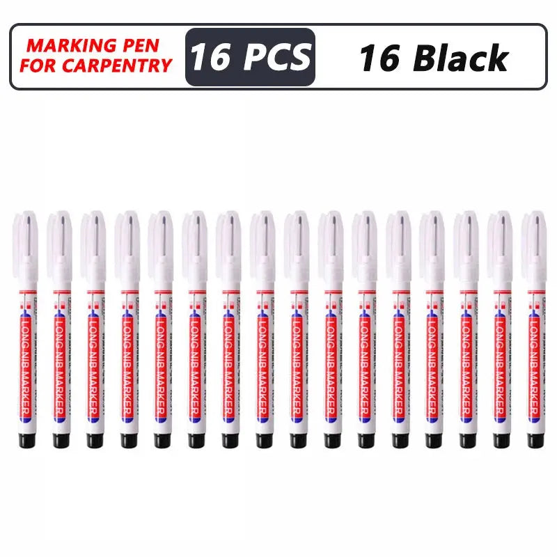 1-40PCS 20mm Deep Hole Long Nib Head Markers For Metal Perforating Pen Waterproof Bathroom Woodworking Decoration Multi-Purpose - My Hashtag Shop