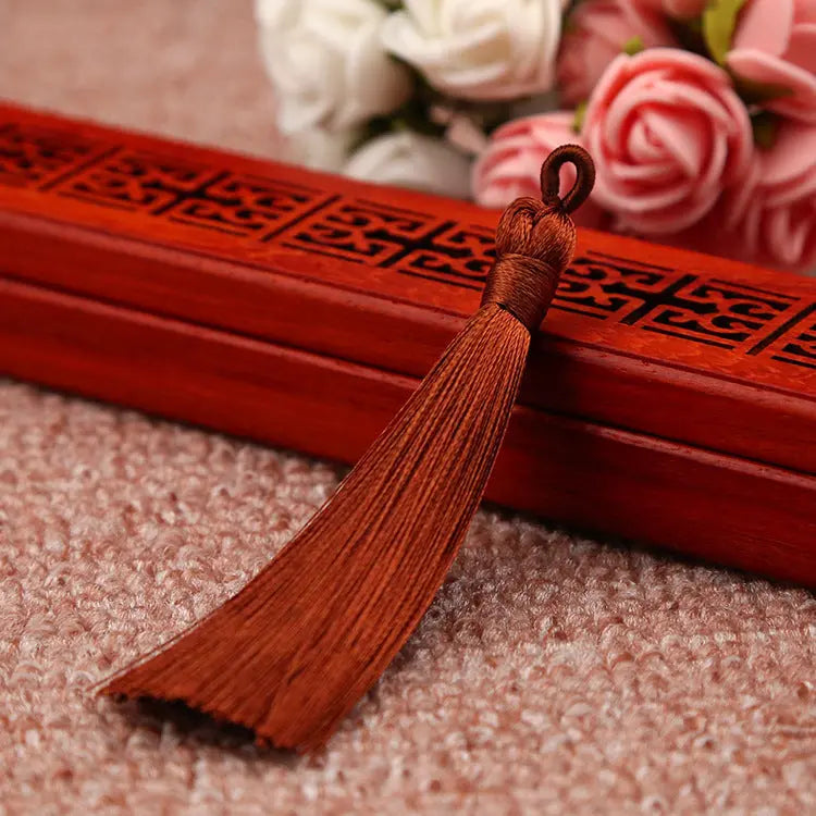 Bookmark Polyester Faux Ice Silk Coil Tassel Chinese Design - HASHTAG