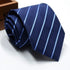 Classic Stripe Necktie Men Business Formal Wedding Tie 8Cm Blue Black Pink Red Neck Ties Fashion Shirt Dress Accessories