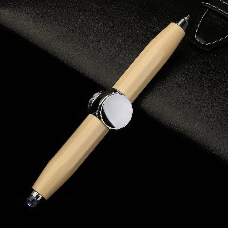 Creative Multi-Function LED Pen Spinning Decompression Gyro Metal Ballpoint Pen Fashion Office School Supplies Writing Pens AliExpress