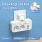 EU plug and socket, 4-pole socket, multifunctional wall plug, with or without extension cords or USB and Type-C interfaces HASHTAG
