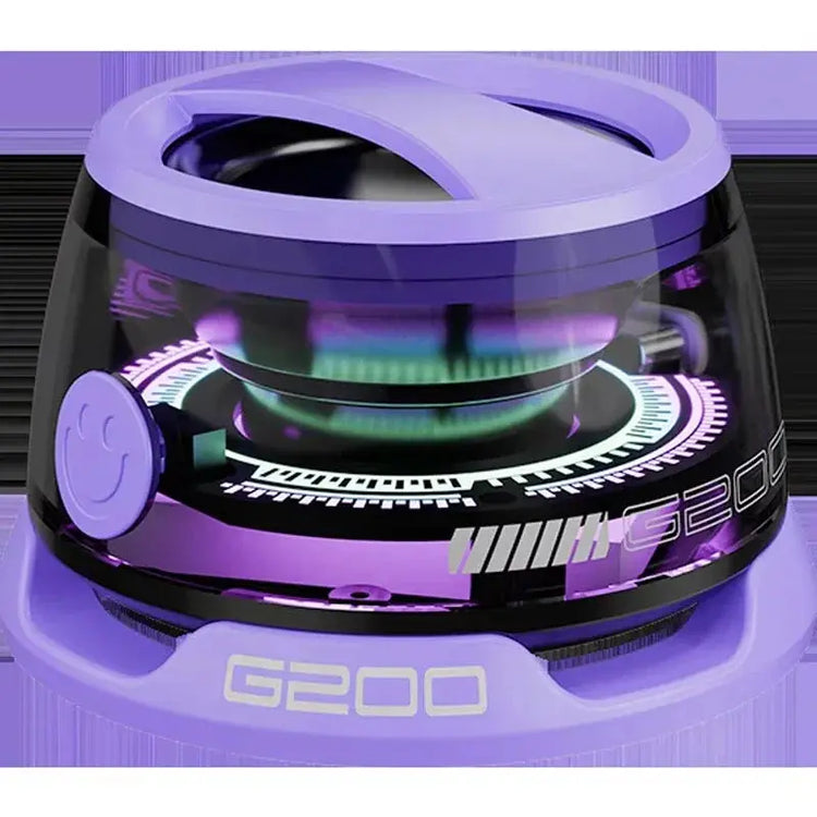 Mini Travel Stereo Speaker Outdoor Magnetic Bluetooth Speaker Wireless Portable with RGB Color Light and Phone Holder for IOS - HASHTAG