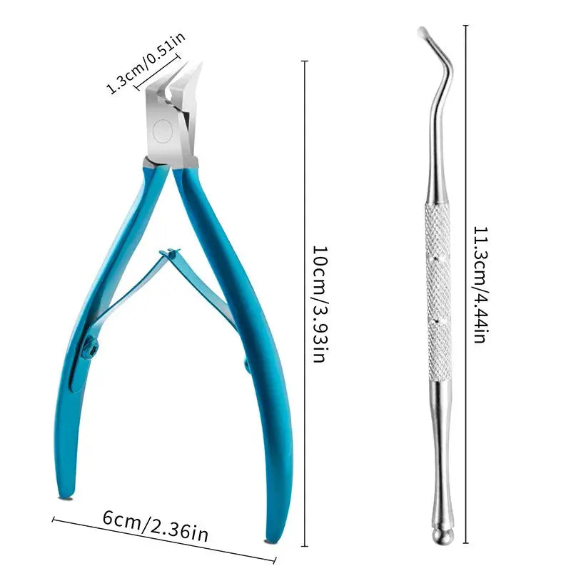 Toe Nail Clipper For Ingrown Or Thick Toenails Toenails Trimmer Professional Podiatrist Toenail Nipper With Stainless Steel Supe HASHTAG