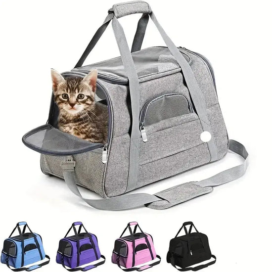 Trasportino per animali domestici per gatti di taglia grande e media, trasportino per animali su un lato morbido per gatti e cuccioli di taglia grande e media, trasportini per cani