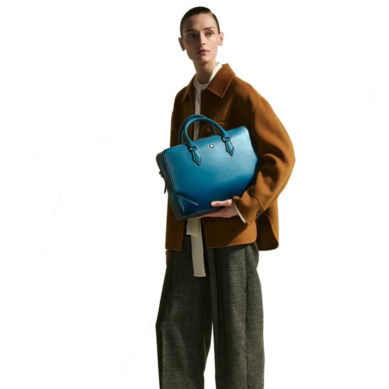 Montblanc portadocumenti Meisterstück blu fumé sfumato 199272 Capodagli 1937