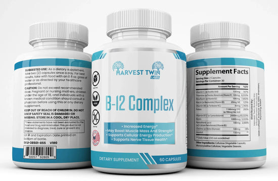 B-12 Complex Vitamin Supplement for Increased Energy & Vitality-1