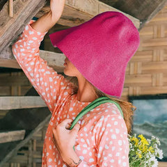 BLOOM Crochet Hat, in Hot Pink HASHTAG