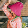 BLOOM Crochet Hat, in Hot Pink HASHTAG