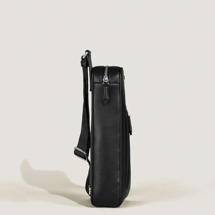 Montblanc borsa a tracolla Soft compatta nero 198742 Capodagli 1937