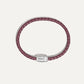 Montblanc bracciale in acciaio a 3 anelli e pelle Meisterstück Cassis misura L 13431368 Capodagli 1937